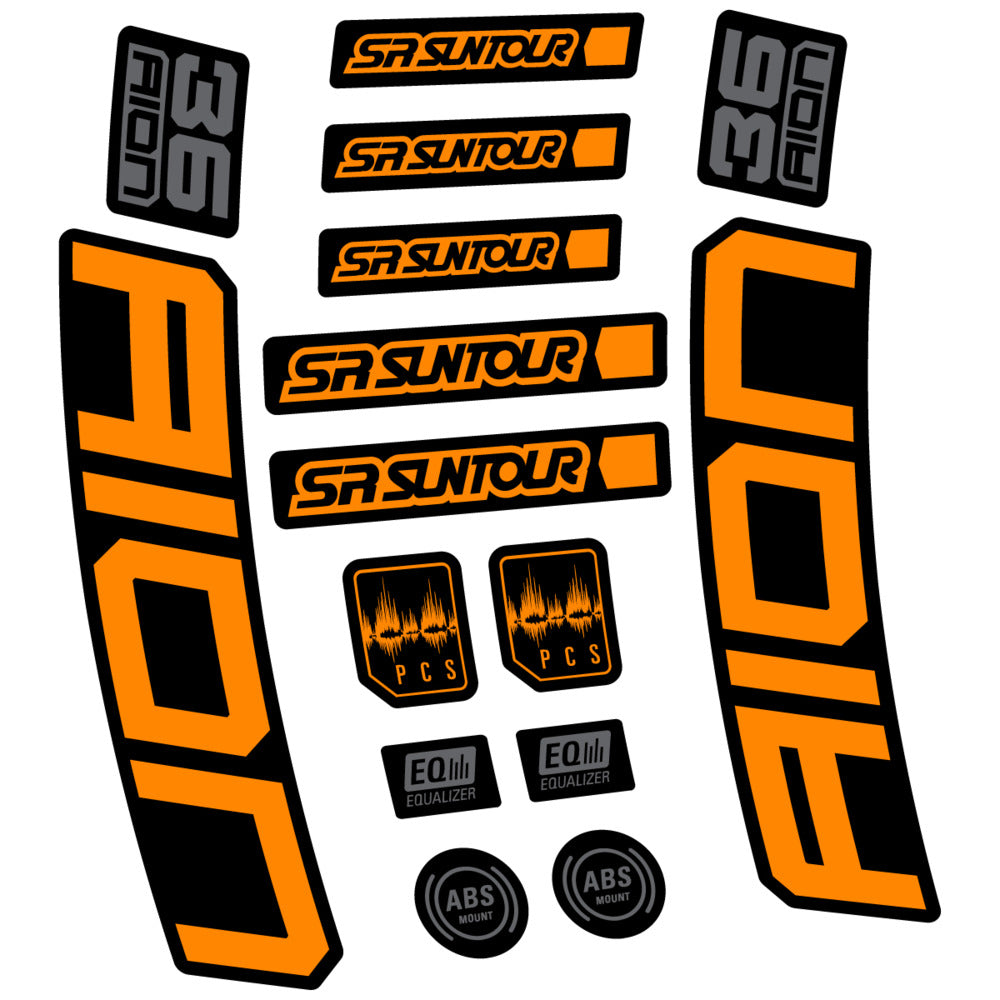 Decal for SR Suntour Aion 36 Boost Grey 2025, Fork, bike sticker vinyl