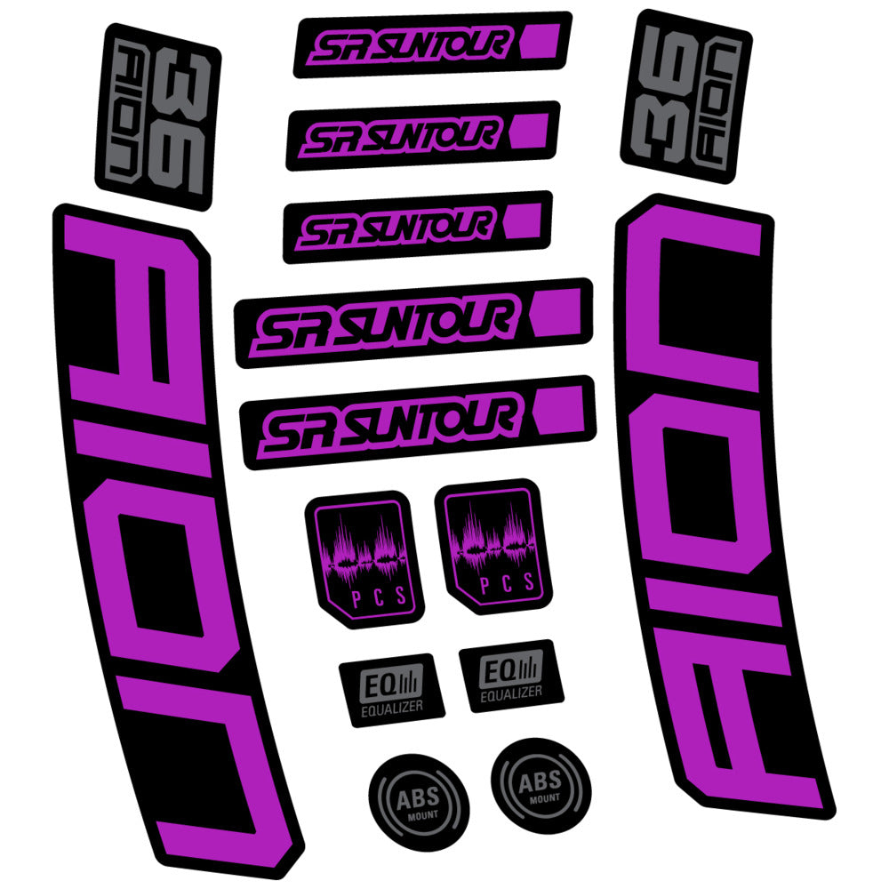 Decal for SR Suntour Aion 36 Boost Grey 2025, Fork, bike sticker vinyl