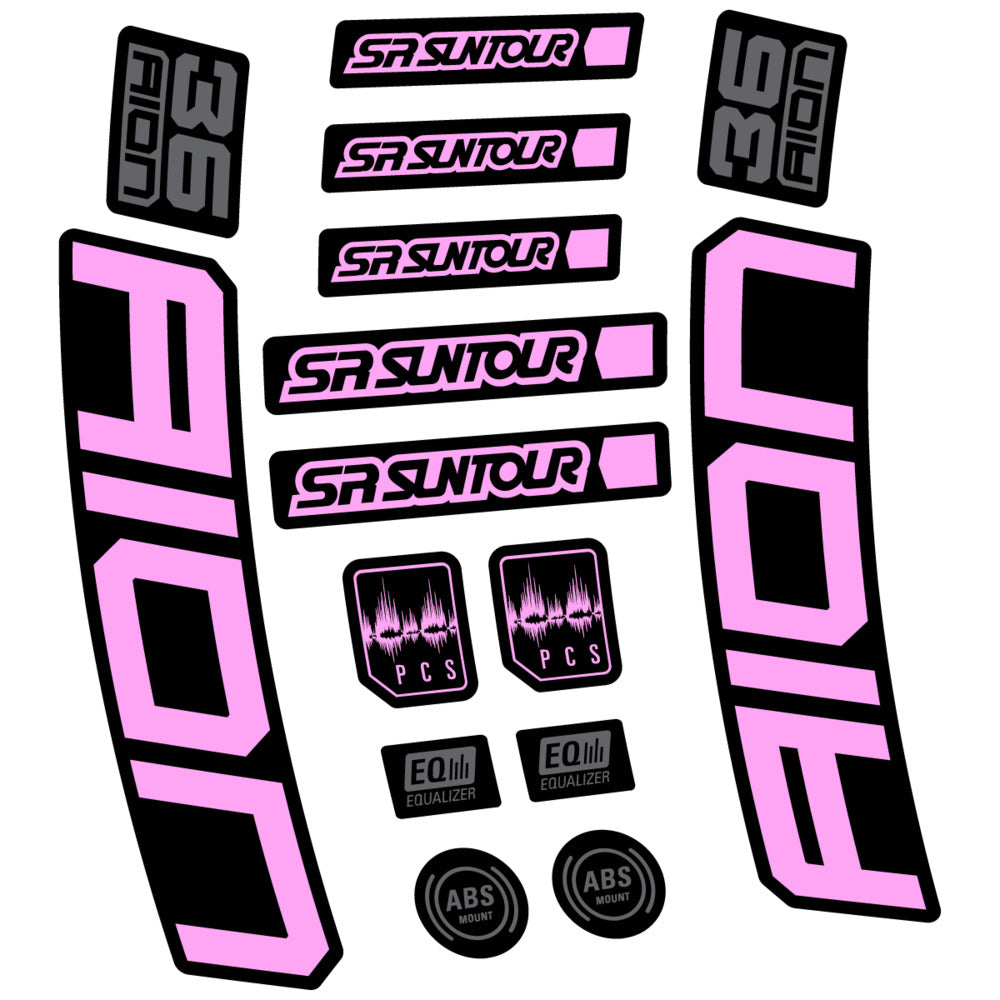 Decal for SR Suntour Aion 36 Boost Grey 2025, Fork, bike sticker vinyl