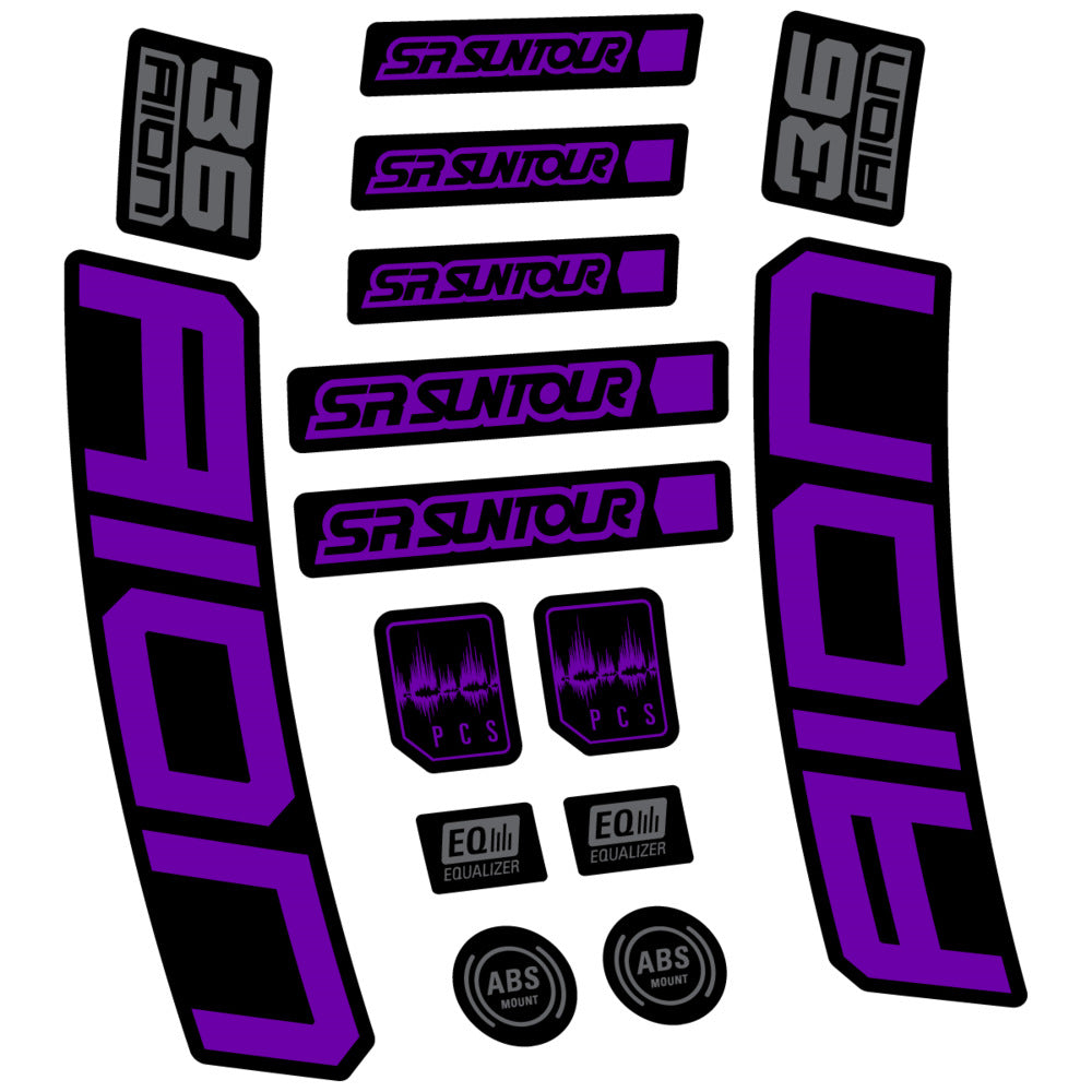 Decal for SR Suntour Aion 36 Boost Grey 2025, Fork, bike sticker vinyl