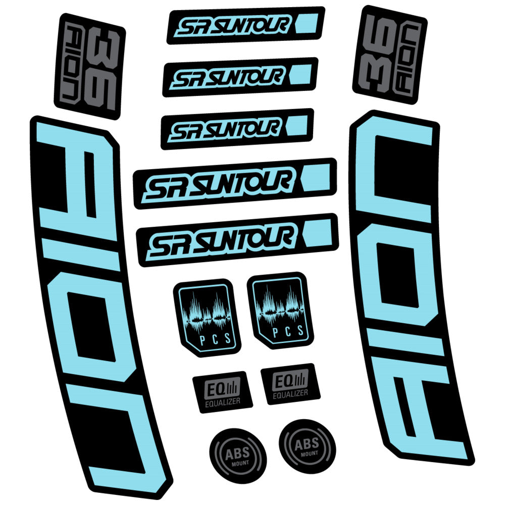 Decal for SR Suntour Aion 36 Boost Grey 2025, Fork, bike sticker vinyl