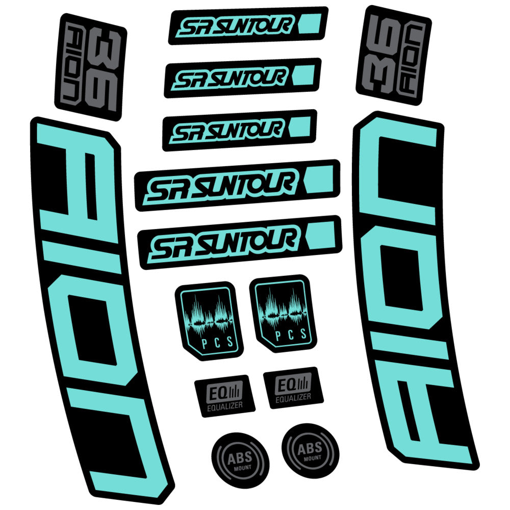 Decal for SR Suntour Aion 36 Boost Grey 2025, Fork, bike sticker vinyl