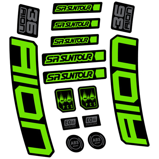 Decal for SR Suntour Aion 36 Boost Grey 2025, Fork, bike sticker vinyl