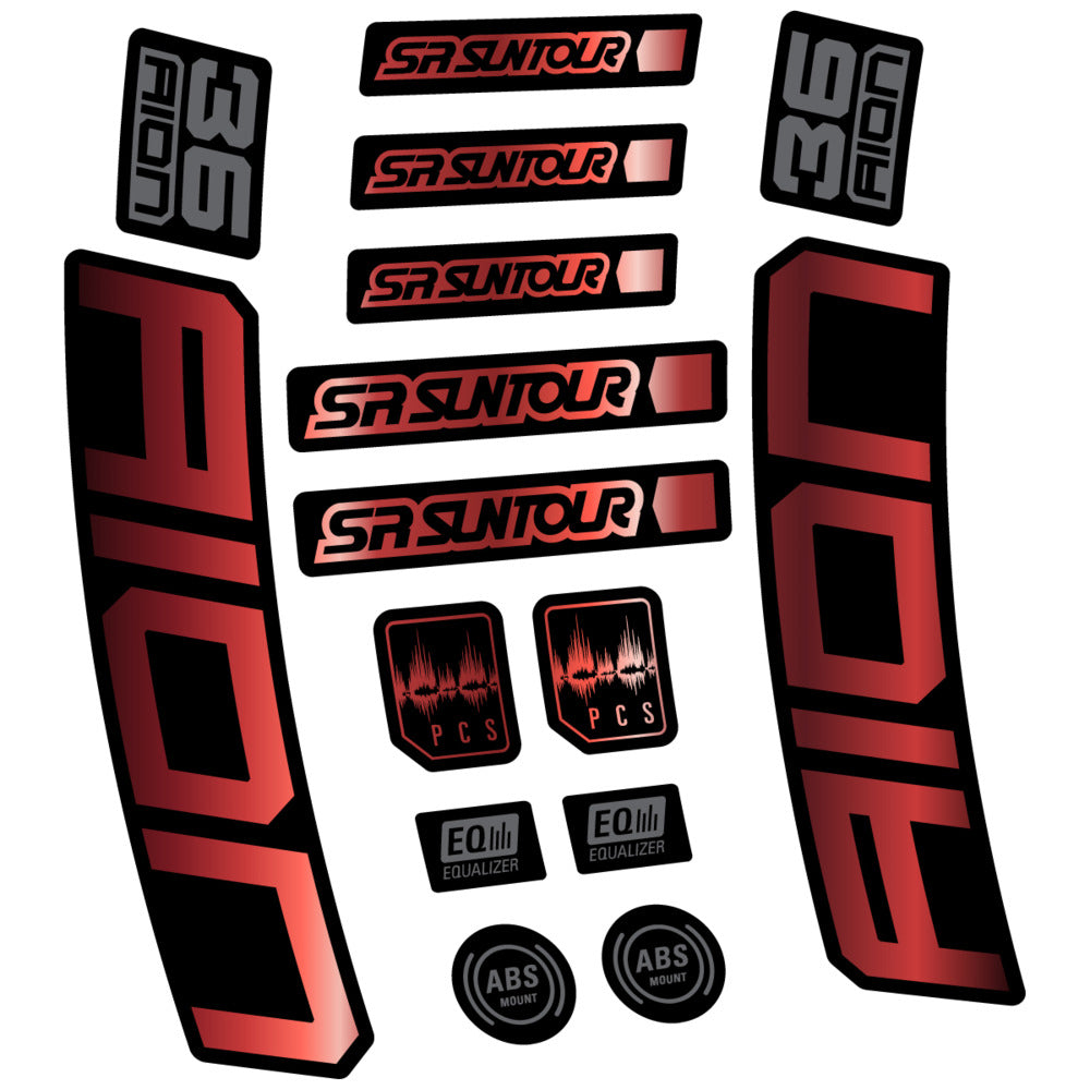 Decal for SR Suntour Aion 36 Boost Grey 2025, Fork, bike sticker vinyl