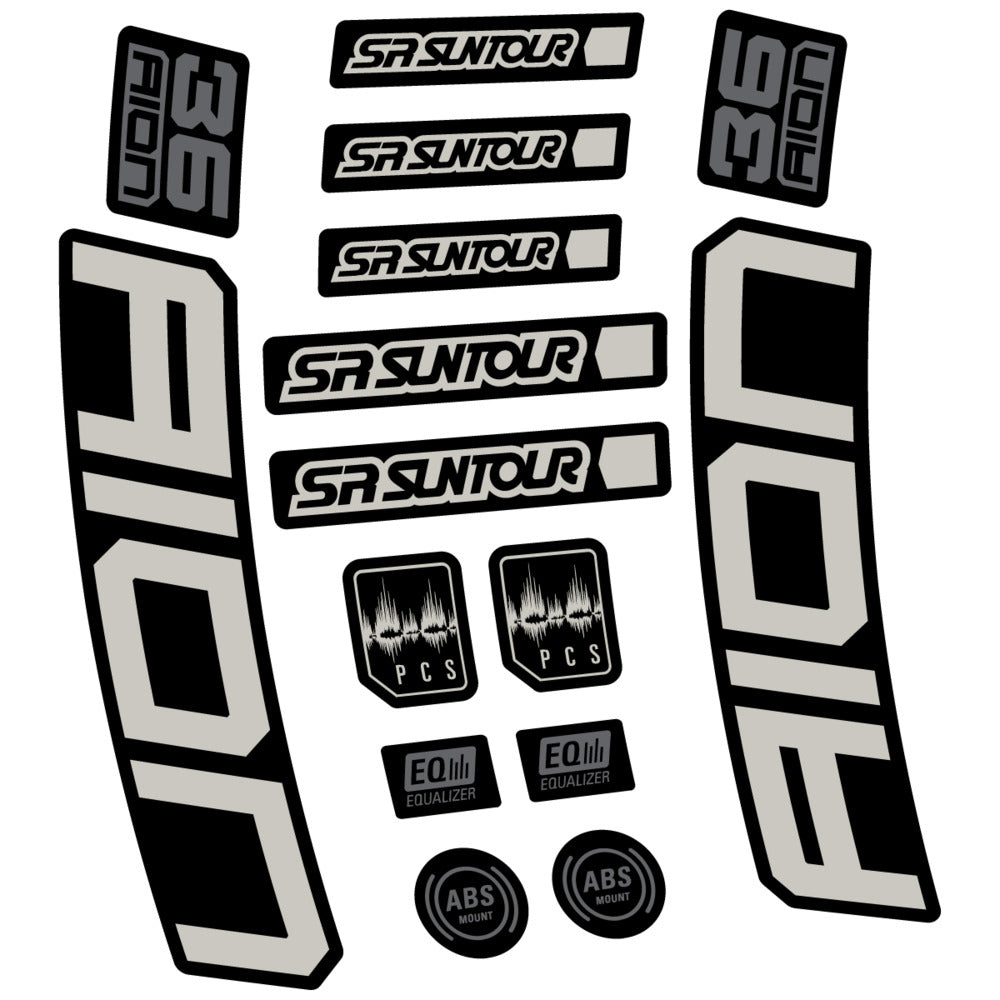 Decal for SR Suntour Aion 36 Boost Grey 2025, Fork, bike sticker vinyl