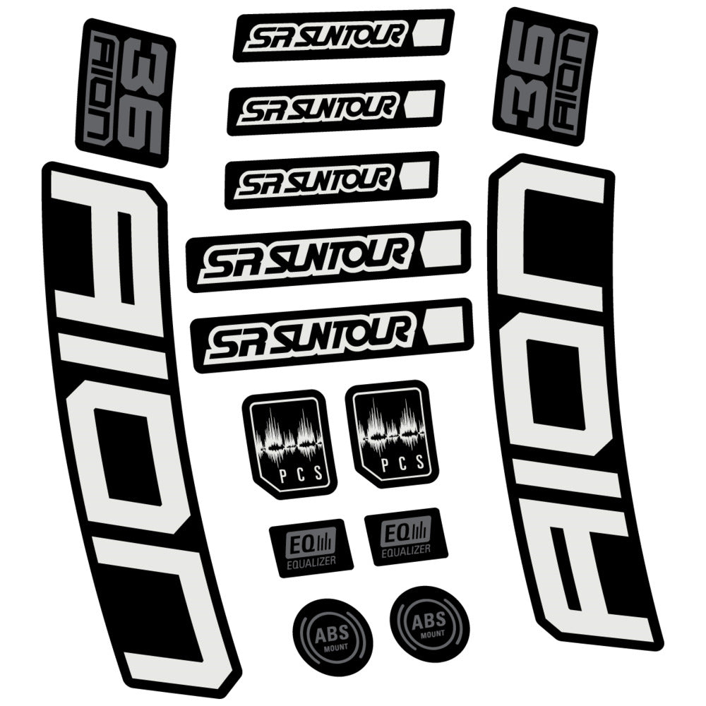 Decal for SR Suntour Aion 36 Boost Grey 2025, Fork, bike sticker vinyl