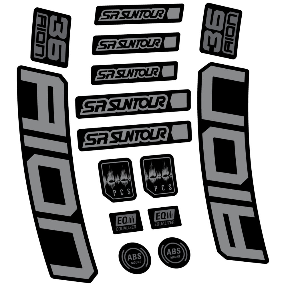 Decal for SR Suntour Aion 36 Boost Grey 2025, Fork, bike sticker vinyl
