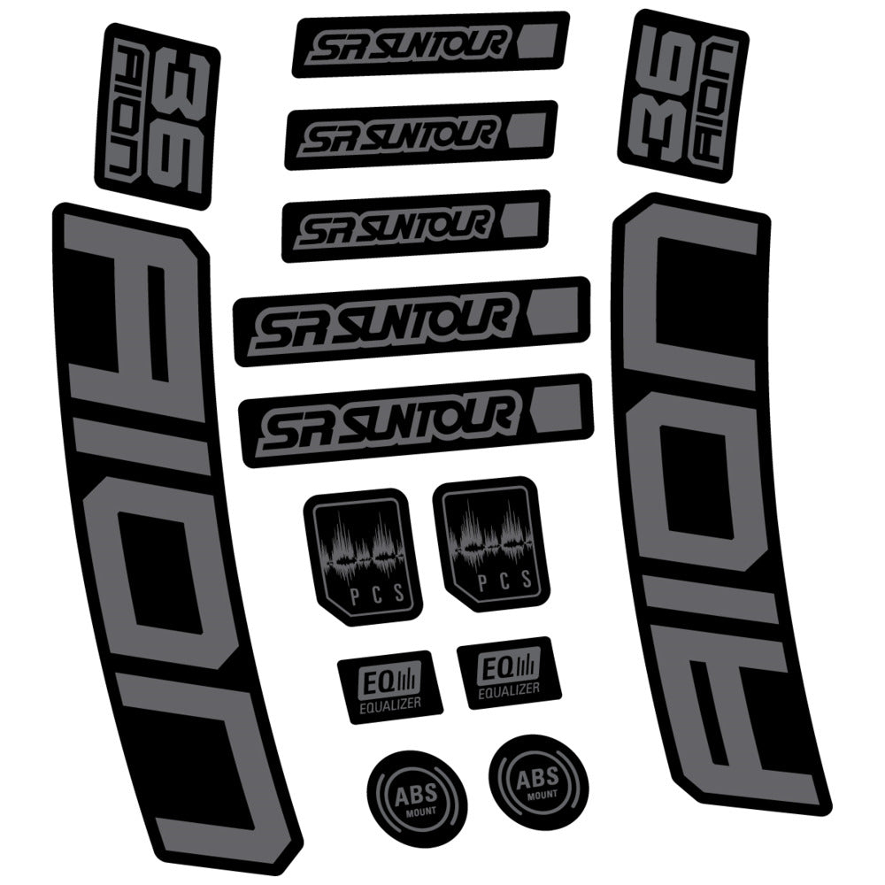 Decal for SR Suntour Aion 36 Boost Grey 2025, Fork, bike sticker vinyl