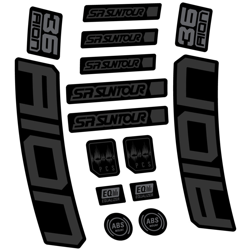 Decal for SR Suntour Aion 36 Boost Grey 2025, Fork, bike sticker vinyl