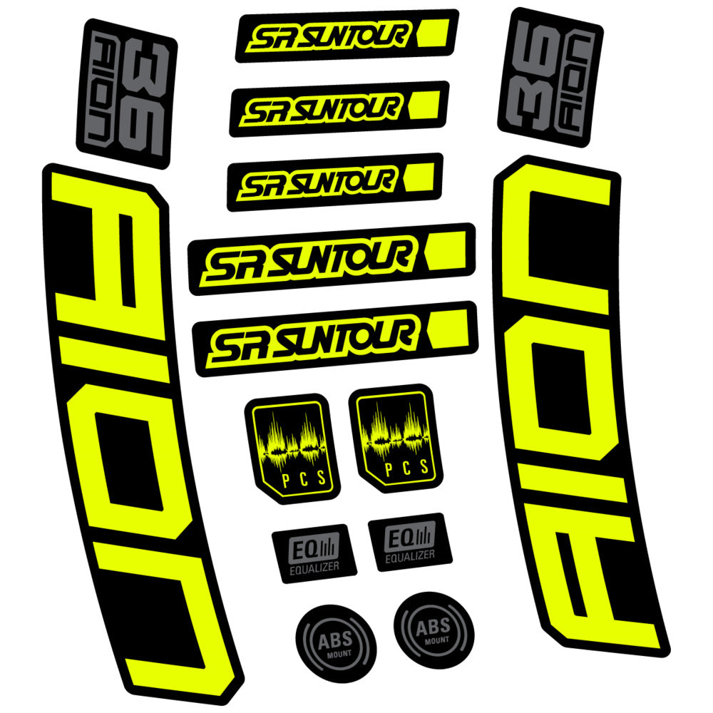 Decal for SR Suntour Aion 36 Boost Grey 2025, Fork, bike sticker vinyl