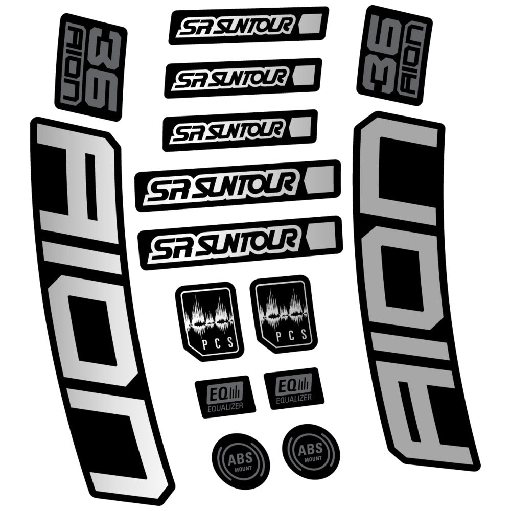 Decal for SR Suntour Aion 36 Boost Grey 2025, Fork, bike sticker vinyl