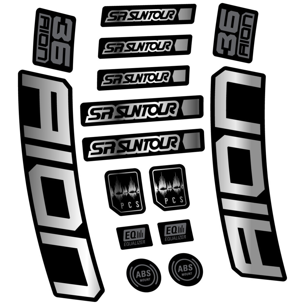Decal for SR Suntour Aion 36 Boost Grey 2025, Fork, bike sticker vinyl