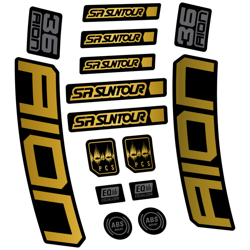 Decal for SR Suntour Aion 36 Boost Grey 2025, Fork, bike sticker vinyl