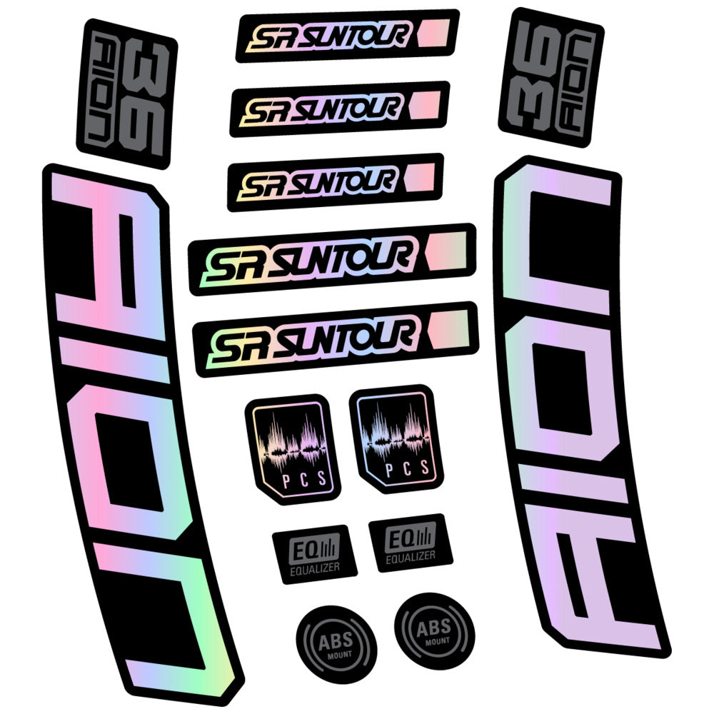 Decal for SR Suntour Aion 36 Boost Grey 2025, Fork, bike sticker vinyl