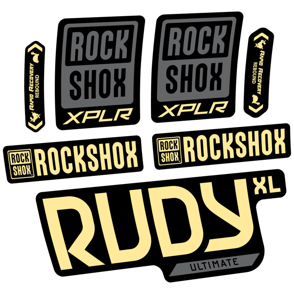 Decal RockShox Rudy XL Ultimate 2026, Fork 29" 30mm, bike sticker vinyl
