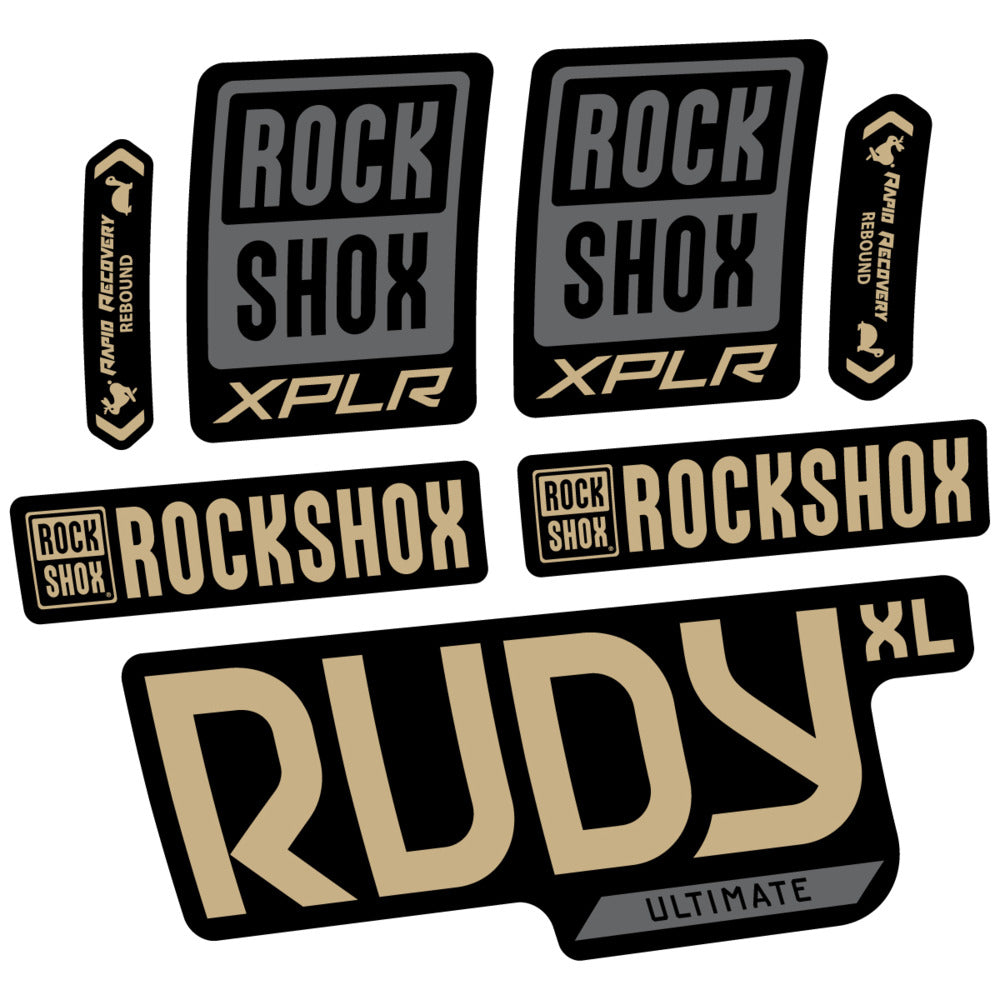Decal RockShox Rudy XL Ultimate 2026, Fork 29" 30mm, bike sticker vinyl