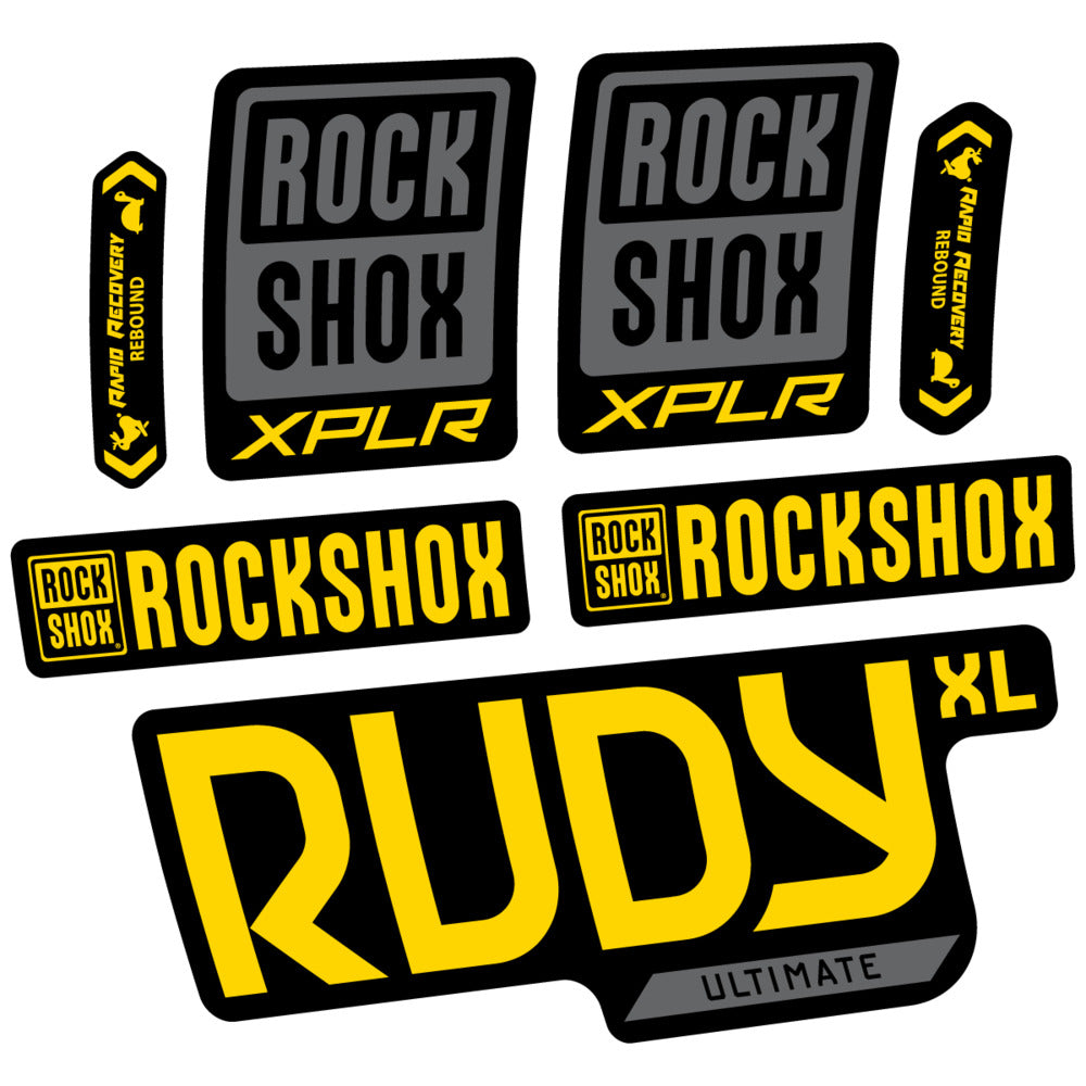 Decal RockShox Rudy XL Ultimate 2026, Fork 29" 30mm, bike sticker vinyl