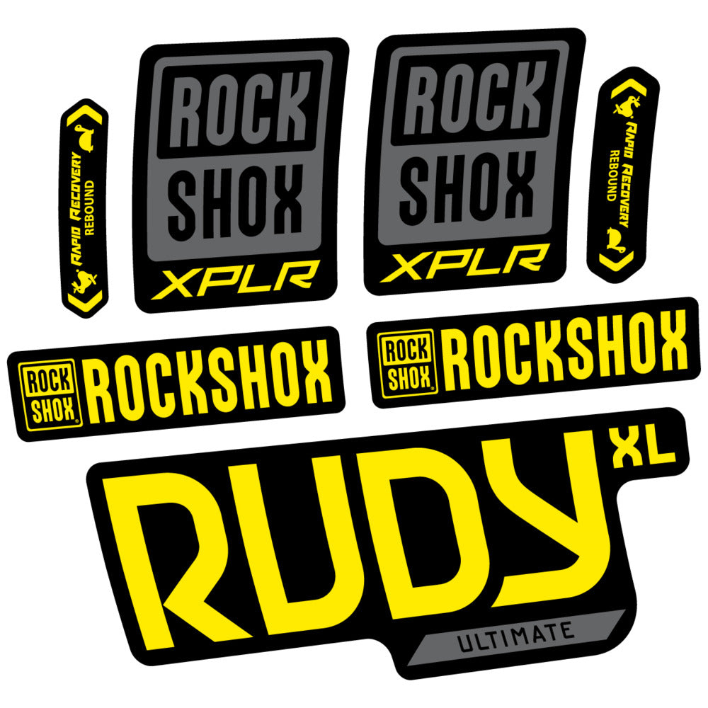 Decal RockShox Rudy XL Ultimate 2026, Fork 29" 30mm, bike sticker vinyl