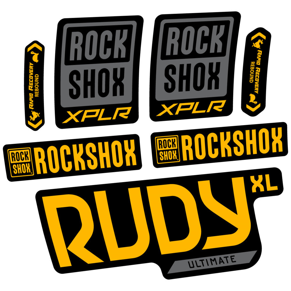 Decal RockShox Rudy XL Ultimate 2026, Fork 29" 30mm, bike sticker vinyl