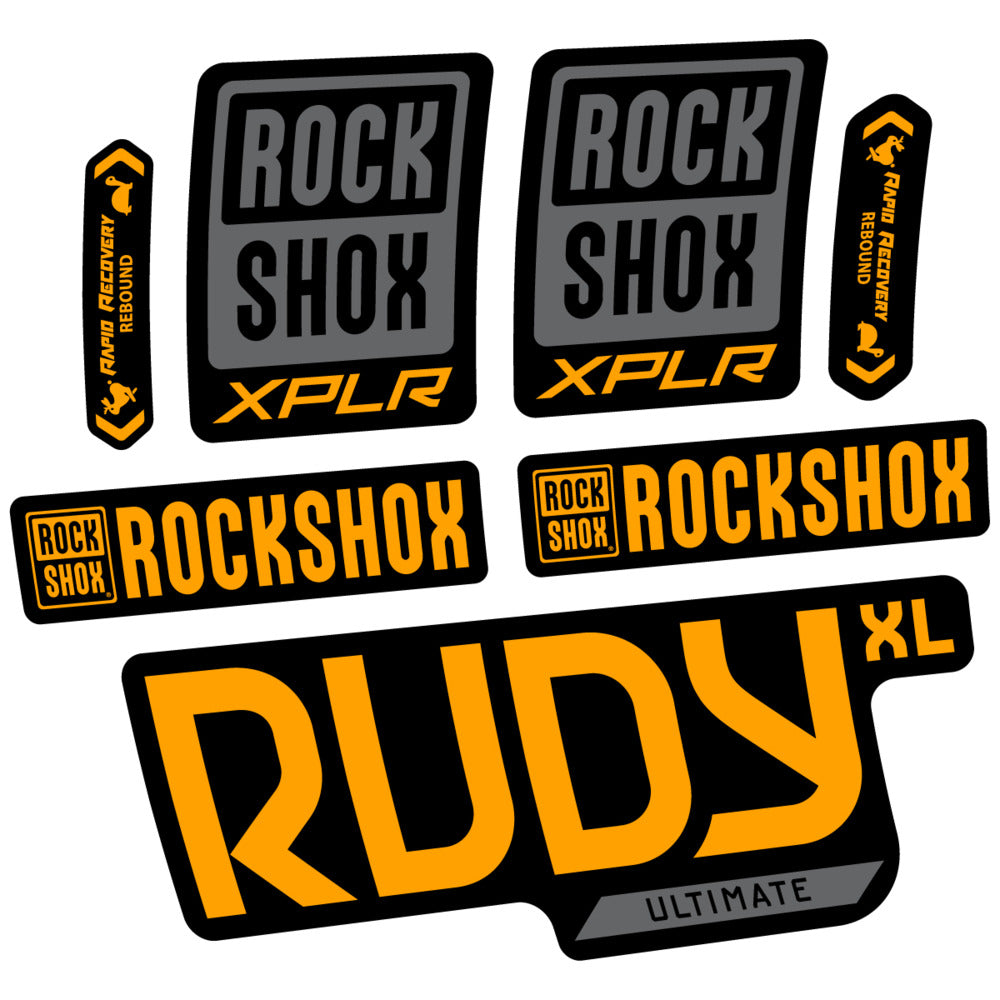Decal RockShox Rudy XL Ultimate 2026, Fork 29" 30mm, bike sticker vinyl