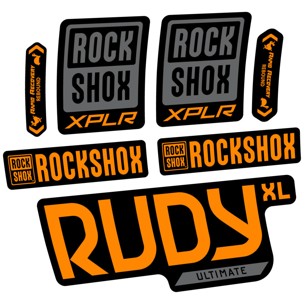 Decal RockShox Rudy XL Ultimate 2026, Fork 29" 30mm, bike sticker vinyl
