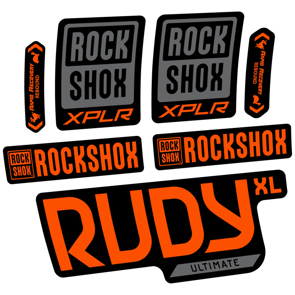 Decal RockShox Rudy XL Ultimate 2026, Fork 29" 30mm, bike sticker vinyl