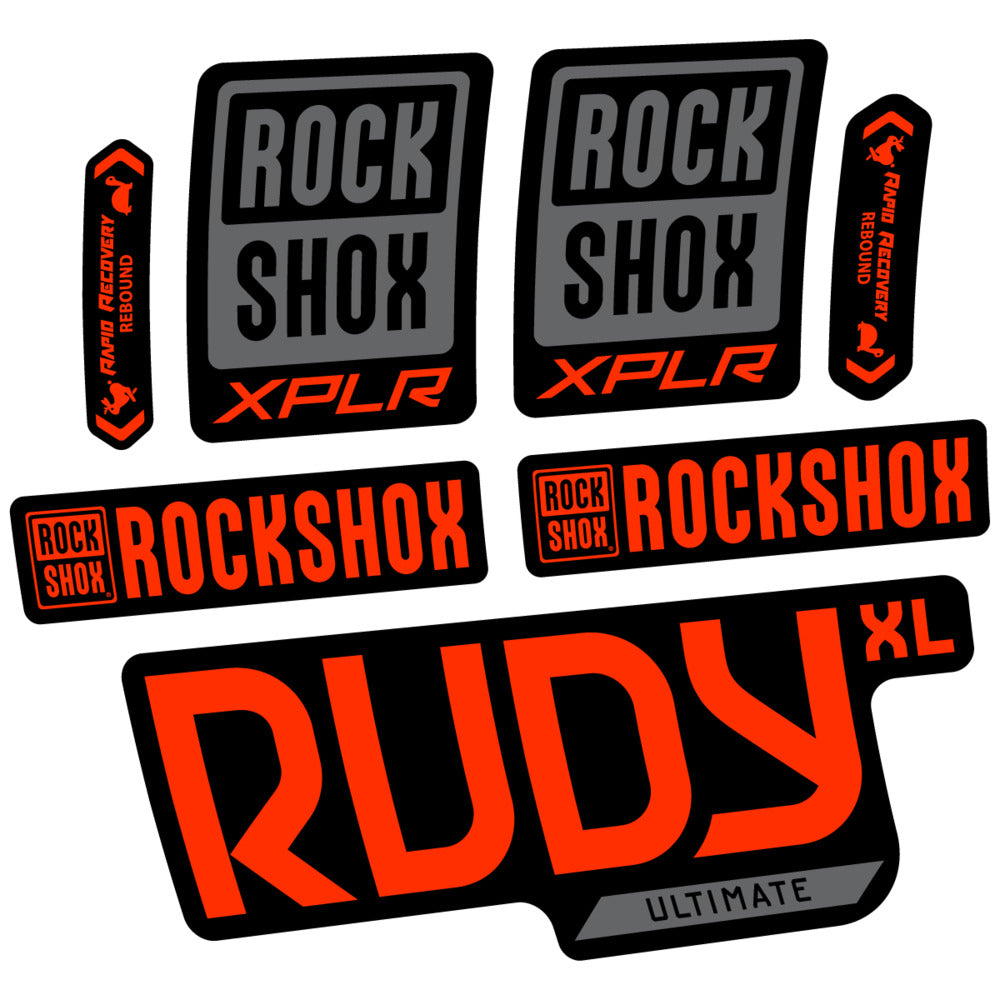 Decal RockShox Rudy XL Ultimate 2026, Fork 29" 30mm, bike sticker vinyl