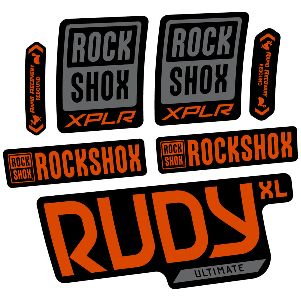 Decal RockShox Rudy XL Ultimate 2026, Fork 29" 30mm, bike sticker vinyl