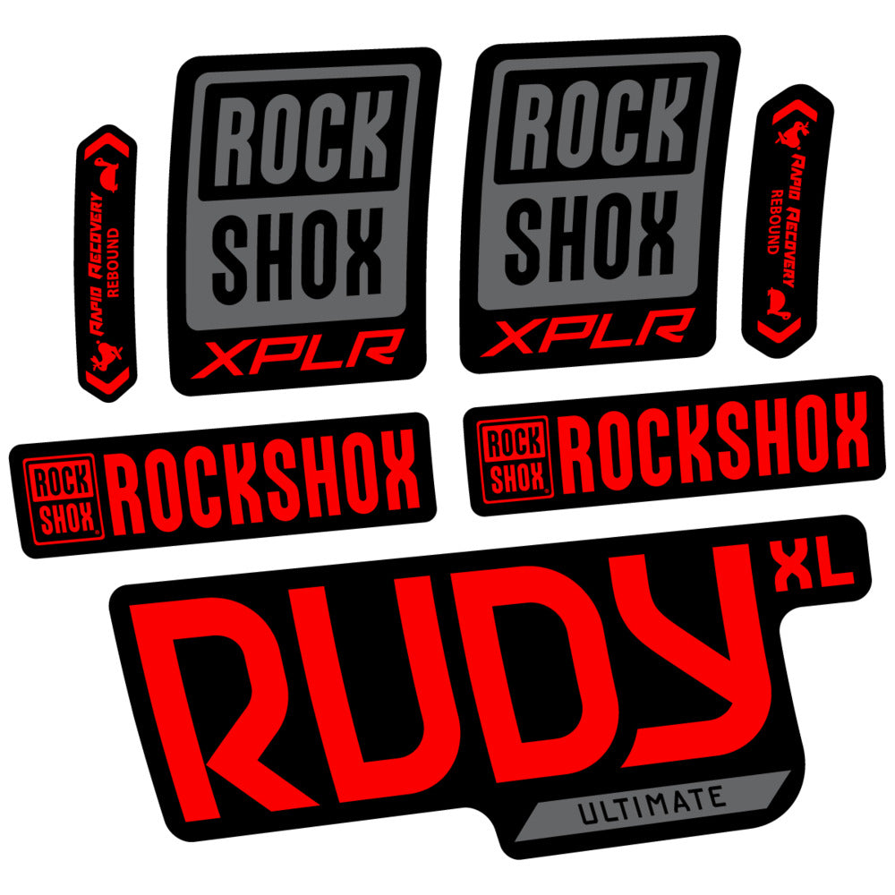 Decal RockShox Rudy XL Ultimate 2026, Fork 29" 30mm, bike sticker vinyl