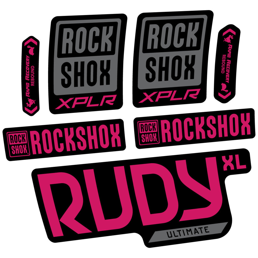 Decal RockShox Rudy XL Ultimate 2026, Fork 29" 30mm, bike sticker vinyl