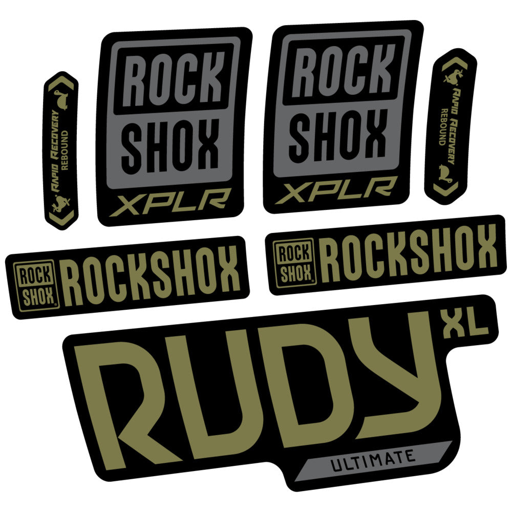 Decal RockShox Rudy XL Ultimate 2026, Fork 29" 30mm, bike sticker vinyl