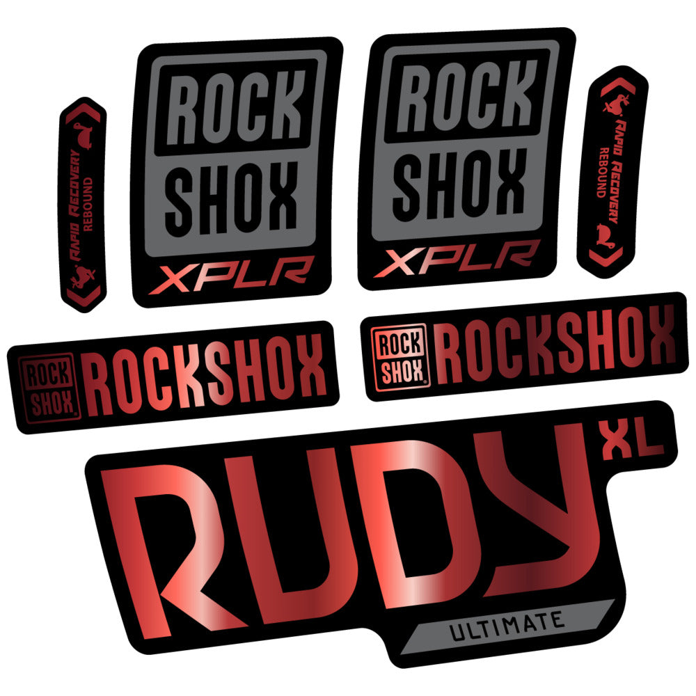 Decal RockShox Rudy XL Ultimate 2026, Fork 29" 30mm, bike sticker vinyl