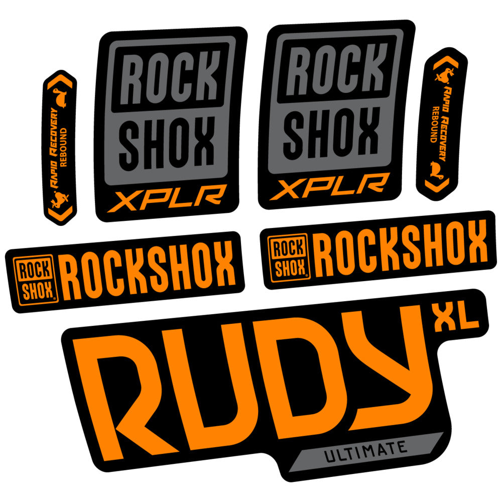 Decal RockShox Rudy XL Ultimate 2026, Fork 29" 30mm, bike sticker vinyl