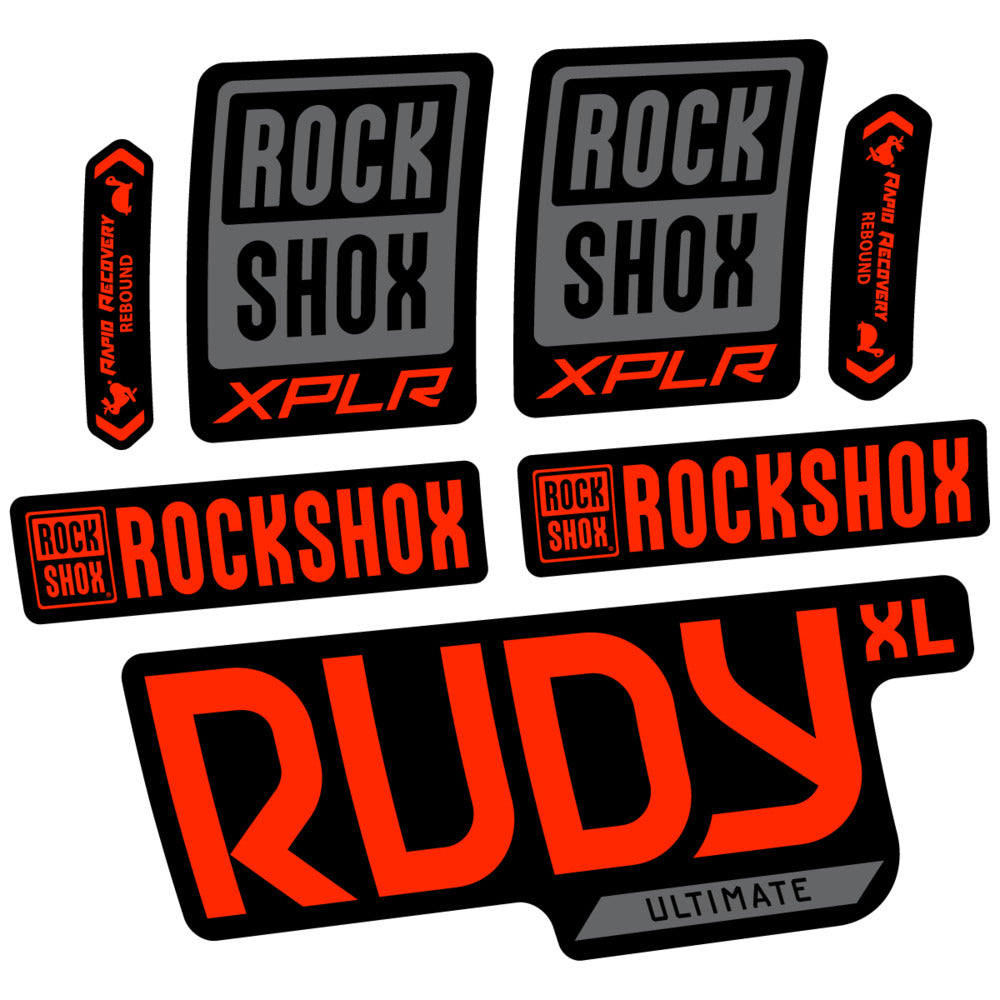 Decal RockShox Rudy XL Ultimate 2026, Fork 29" 30mm, bike sticker vinyl