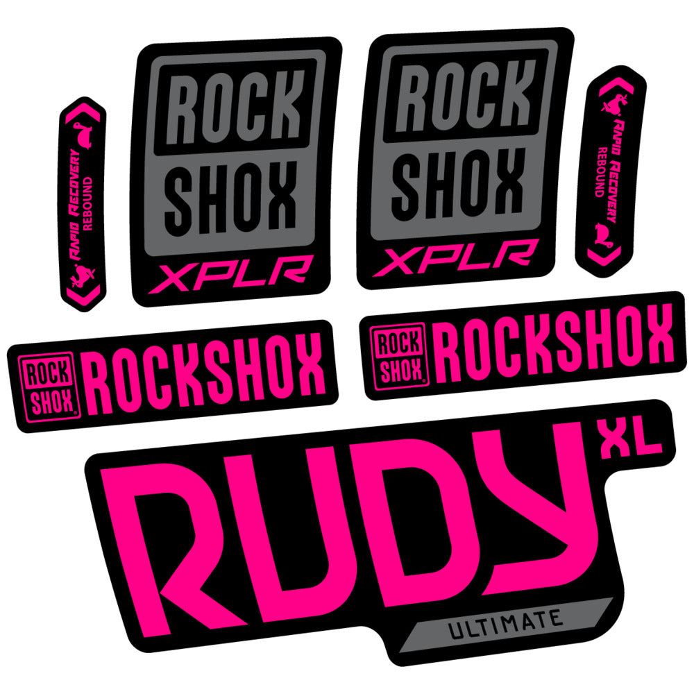 Decal RockShox Rudy XL Ultimate 2026, Fork 29" 30mm, bike sticker vinyl