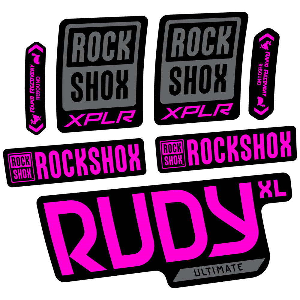 Decal RockShox Rudy XL Ultimate 2026, Fork 29" 30mm, bike sticker vinyl