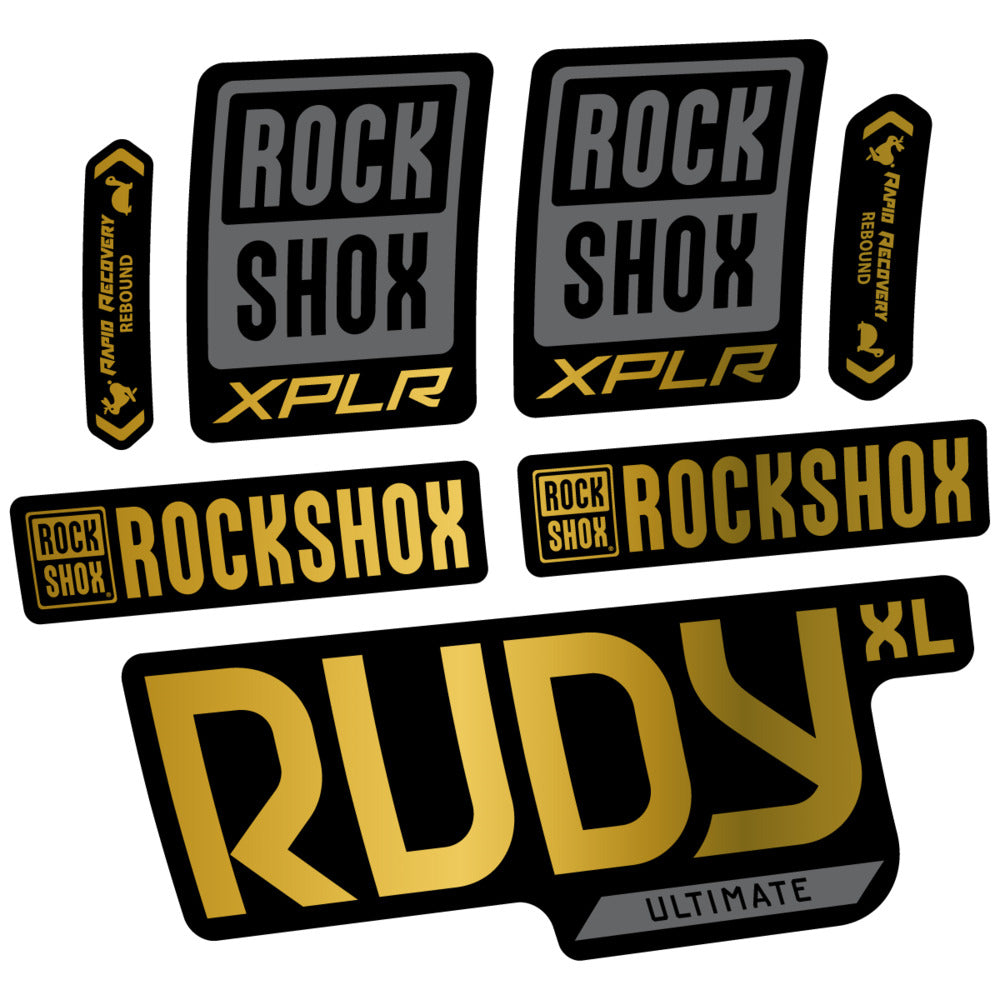 Decal RockShox Rudy XL Ultimate 2026, Fork 29" 30mm, bike sticker vinyl