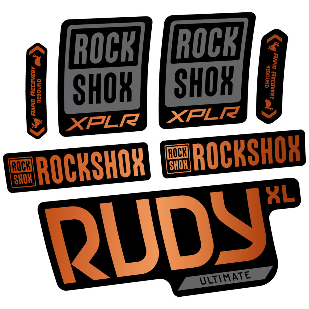 Decal RockShox Rudy XL Ultimate 2026, Fork 29" 30mm, bike sticker vinyl