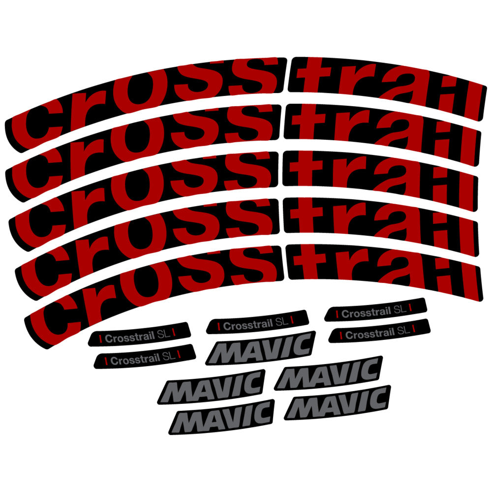 Decal for Mavic Crosstrail SL 2025, Mountain Wheel, bike sticker vinyl