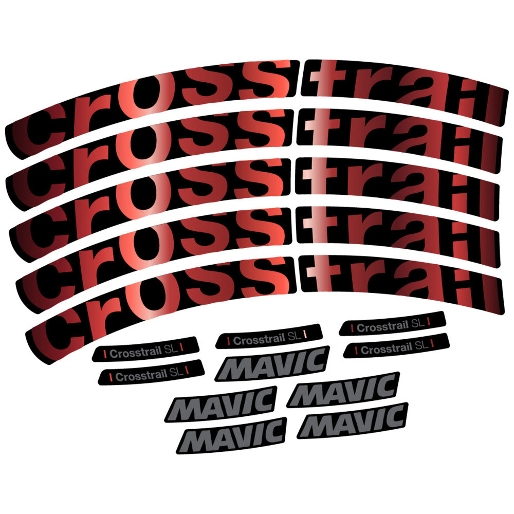 Decal for Mavic Crosstrail SL 2025, Mountain Wheel, bike sticker vinyl