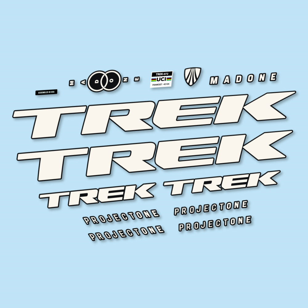 Stickers for Trek Madone SL y SLR Gen 8, Frame vinyl decals - Bone White
