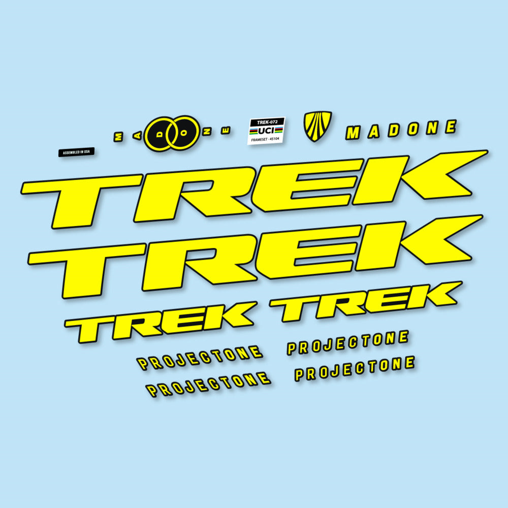 Stickers for Trek Madone SL y SLR Gen 8, Frame vinyl decals - Lemon Yellow