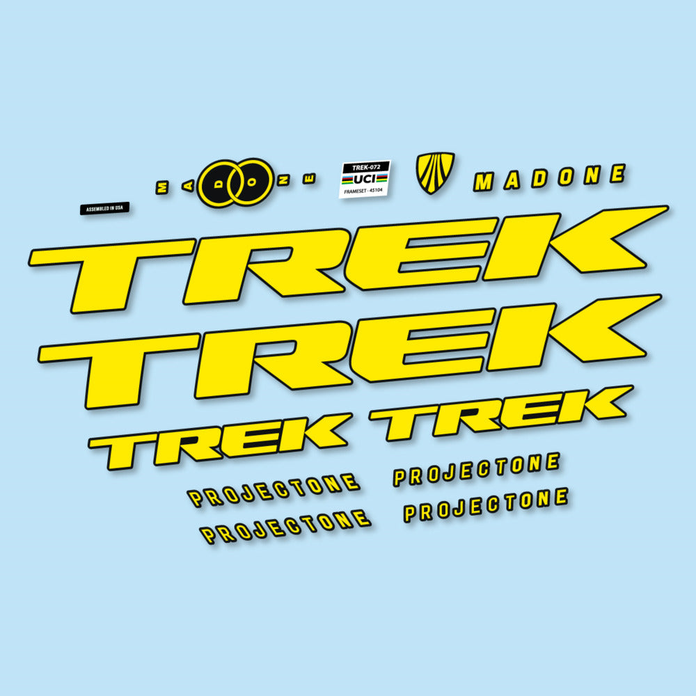 Stickers for Trek Madone SL y SLR Gen 8, Frame vinyl decals - Yellow