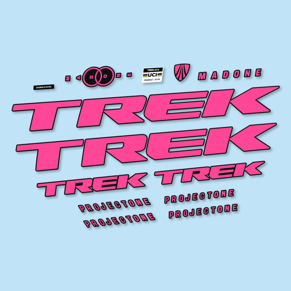 Stickers for Trek Madone SL y SLR Gen 8, Frame vinyl decals - Bubblegum Pink