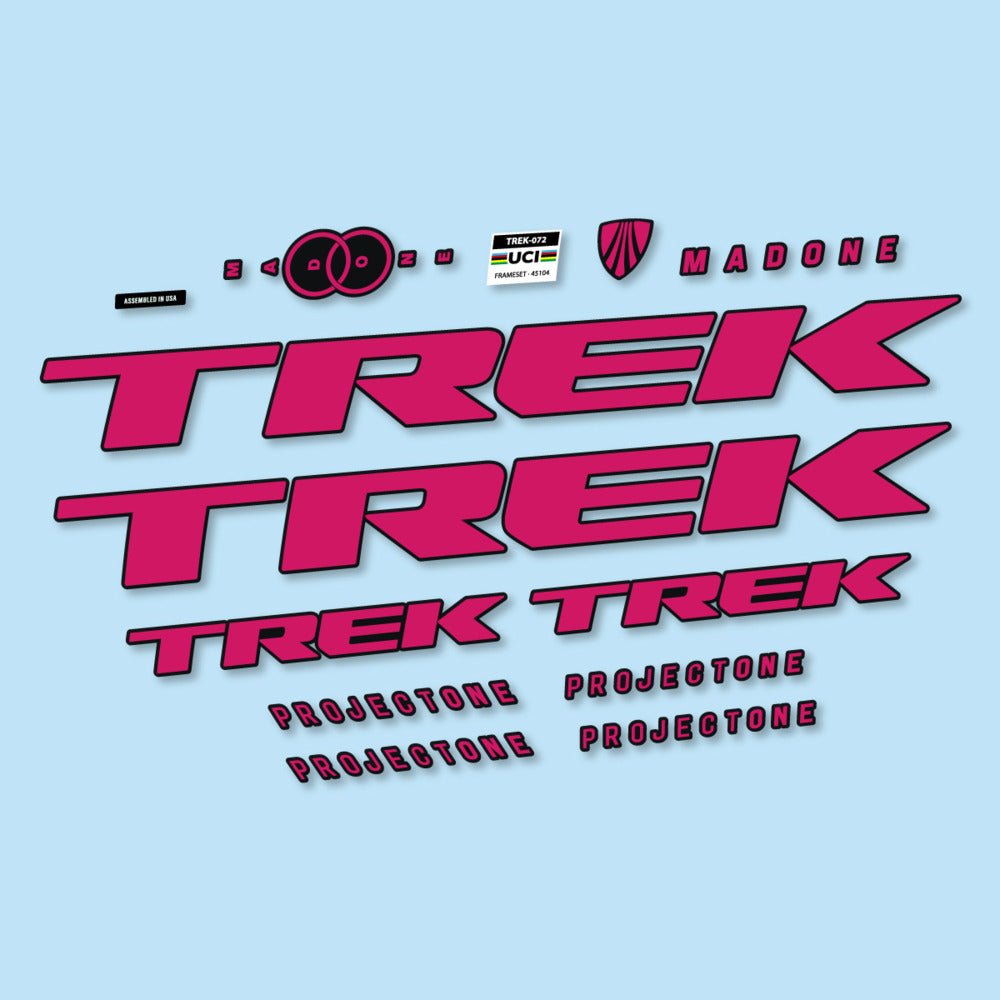 Stickers for Trek Madone SL y SLR Gen 8, Frame vinyl decals - Dark Pink