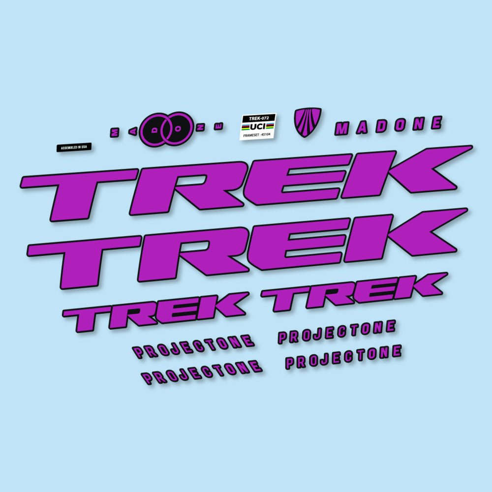 Stickers for Trek Madone SL y SLR Gen 8, Frame vinyl decals - Violet Pink