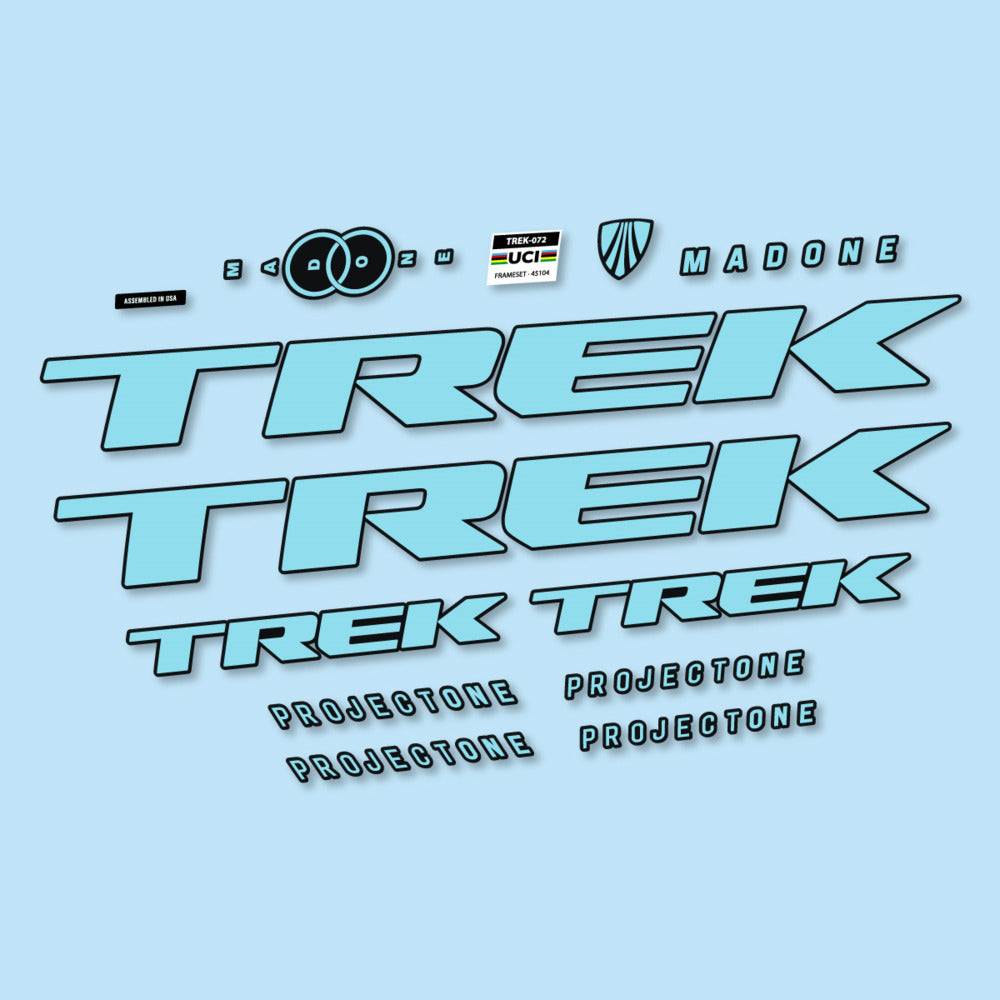 Stickers for Trek Madone SL y SLR Gen 8, Frame vinyl decals - Sky Blue