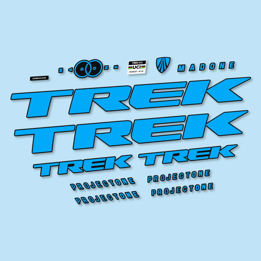 Stickers for Trek Madone SL y SLR Gen 8, Frame vinyl decals - Light Blue