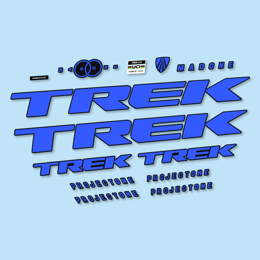 Stickers for Trek Madone SL y SLR Gen 8, Frame vinyl decals - Medium Blue