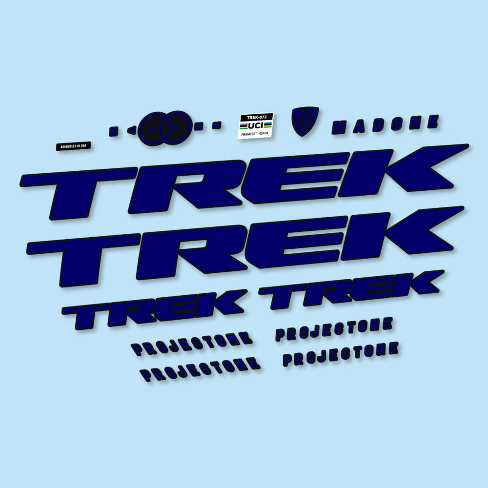Stickers for Trek Madone SL y SLR Gen 8, Frame vinyl decals - Scandinavian Blue